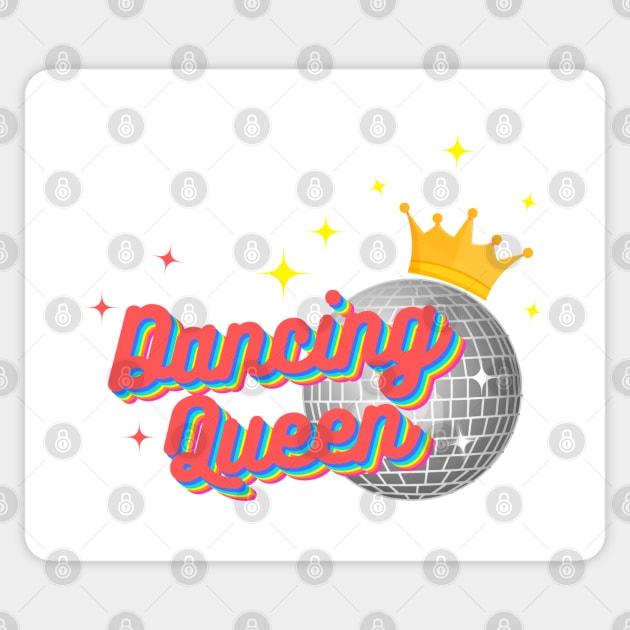 Dancing Queen with Crown Sticker by KimLeex